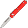 Microtech Ultratech SE Stonewash Red Handle Partial Serrated 121-11RD