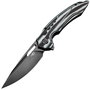 Bestech ORNETTA N690, Black stonewash, Interlayer with Carbon Fiber and G10 BL02D