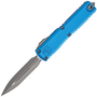 Microtech ULTRATECH GEN IV D/E APOCALYPTIC STANDARD BLUE 11224-10APBL