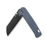 QSP Knife Penguin, Black Stonewash 154CM Blade, Blue Titanium Handle QS130-S