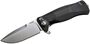 Lionsteel SR FLIPPER BLACK Aluminum knife, RotoBlock, satin finish blade Sleipner SR11A BS
