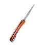 Kubey Merced Folding Knife Orange G10 Handle KU345B