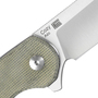 Kizer Cozy Liner Lock Knife, Green Micarta - V3613C2