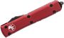 Microtech Ultratech D/E Red Partial Serrated 122-2RD
