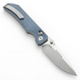 TENABLE KNIVES Eaglestrike Stonewashed Nitro-V 0.118&quot; / 3.0mm Blue Micarta T1095