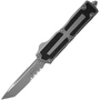 Microtech SCARAB II GEN III T/E APOCALYPTIC PART SERRATE NATURAL CLEAR 1279-11APNC