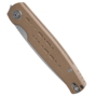 Petrified Fish PFE07 Morse Satin 154CM khaki Micarta PFE07KMS