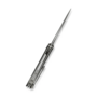 WE Knife Winsome Gray Titanium Handle With Aluminum Foil Carbon Fiber InlayHand Rubbed Satin Bohler
