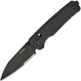 Kershaw Bel Air 6105BLKST Black PVD MagnaCut Serrated, Black Aluminum, pocket knife