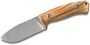 Lionsteel Hunting fix knife with NIOLOX blade Olive wood handle, leather sheath M3 UL