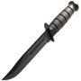 KA-BAR Black Fixed Blade Utility Knife Leather Sheath, str edge 1211