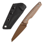Tenable Parr Rose Gold Coated 14C28N Brown Micarta G011B7