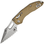 Microtech STITCH RAM LOK S/E STONEWASH FULL SERRATE FLUTED G-10 TAN 169RL-12FLGT
