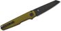 MKM MIURA – CPM Magnacut DSW bld - SOLID Green Alu hdl, BUTTON LOCK - REV. S/S CLIP MK MI-AGB