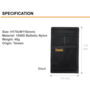 Magforce Stationery Pouch Black #3507B