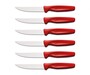 WUSTHOF coltello 6 pezzi, per pizza e bistecca, rosso