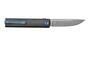 Couteau Pliant Fox Knives FOX CHNOPS DAMASTEEL DS93X, MANCHE ET ENTRETOISE EN TITANE PVD VIOLET FX-5
