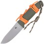BLACK FOX VESUVIUS FIXED BLADE STONE WASHED FINISHING D2 OD GREEN G10 HANDLE BF-710 D2 OD