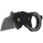 FOX MINI-TA FOLDING KNIFE BLACK NYLON HNDL-1.4116 STAINLESS ST.SANDBLASTED BLD
