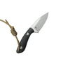 Kubey Bloom Fixed Blade Knife Black Coarse Micarta Handle 2.60&quot; Beadblast 14C28N Blade KU411A