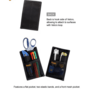 Magforce Stationery Pouch Black #3507B