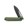 Kubey Royal Blackwash 14C28N ,Green G10 Linerlock KU321W