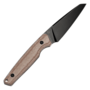 Tenable Knives Parr Blackwash 14C28N Brown Micarta