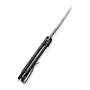 WE Elementum Knife Black Titanium Handle Hakkapella Damasteel Blade WE18062X-DS1