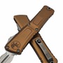 Microtech Combat Troodon® D/E Gen III Tan Stonewash Full Serrated 1142-12TA
