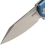 KUBEY Flash Liner Lock Flipper Összecsukható Kés Kék G10 Markolat KU158A