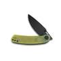 KUBEY Momentum Sherif Manganas Design Liner Lock Folding Knife Translucent Yellow G10 Handle KU344F