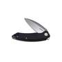 KUBEY Leaf Liner Lock Front Flipper Folding Knife Black G10 Handle KU333A