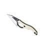 KUBEY Hippocam EDC Fixed Blade Knife Ivory G10 Handle KU166C