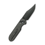 GEO Knife Ethereal Cutter Black DLC M390 Blade Black DLC Ti