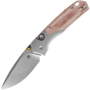 Vosteed Psyop 299 S35VN Stonewash, Piros Norplex UltreX™ Micarta &amp; Titán Bolster