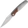 Kizer Raze S45VN, Buborék kőmosott, teljes bőr &amp; Ti Ki3720A2