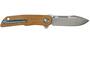 MKM CLAP Natural canvas micarta  scales - Titanium bolsters BÖHLER M390 MK LS01-NC