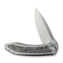 WE Knife Winsome Gray Titanium Handle With Aluminum Foil Carbon Fiber InlayHand Rubbed Satin Bohler