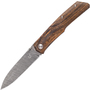 Fox Knives Terzuola Damasteel Blade, Bocote Wood Handles, Nylon Pouch FX-525DB