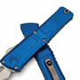 Microtech Combat Troodon® T/E Gen III Син Каменно Измиване Пълно Назъбено 1144-12BL