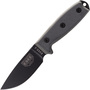 ESEE Knives Model 3 Modified Pommel black blade, grey handle 3PM with sheath + clip