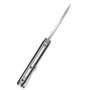KUBEY Coeus Liner Lock Thumb Open Folding Knife Black G10 Handle KU122A