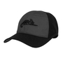 Helikon Logo Cap - PolyCotton Ripstop - Black / Shadow Grey B One Size CZ-LGC-PR-0135B