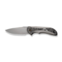 WE Gray Titanium Handle With Aluminum Foil Carbon Fiber Inlay Stonewashed CPM 20CV Blade Nested Fram