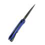 KUBEY Coeus Liner Lock Thumb Open Folding Knife Blue G10 Handle KU122G