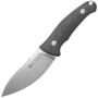Viper NORDLYS Drop Point Stonewash N690Co, Black SureTouch G10, Leather Sheath VT4044GG