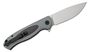 Petrified Fish PFB03 Stamp Satin D2 Carbon Fiber With Gray G10 PFB03GAS