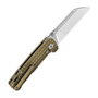 QSP Knife Penguin 154CM, Titanium Frag, bronze, stonewashed QS130-AFRG