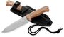 Lionsteel Fixed blade, CPM 3V SATIN blade,  NATURAL  CANVAS  handle with Kydex sheath T6 3V CVN