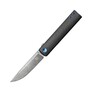 Couteau Pliant Fox Knives FOX CHNOPS DAMASTEEL DS93X, MANCHE ET ENTRETOISE EN TITANE PVD VIOLET FX-5